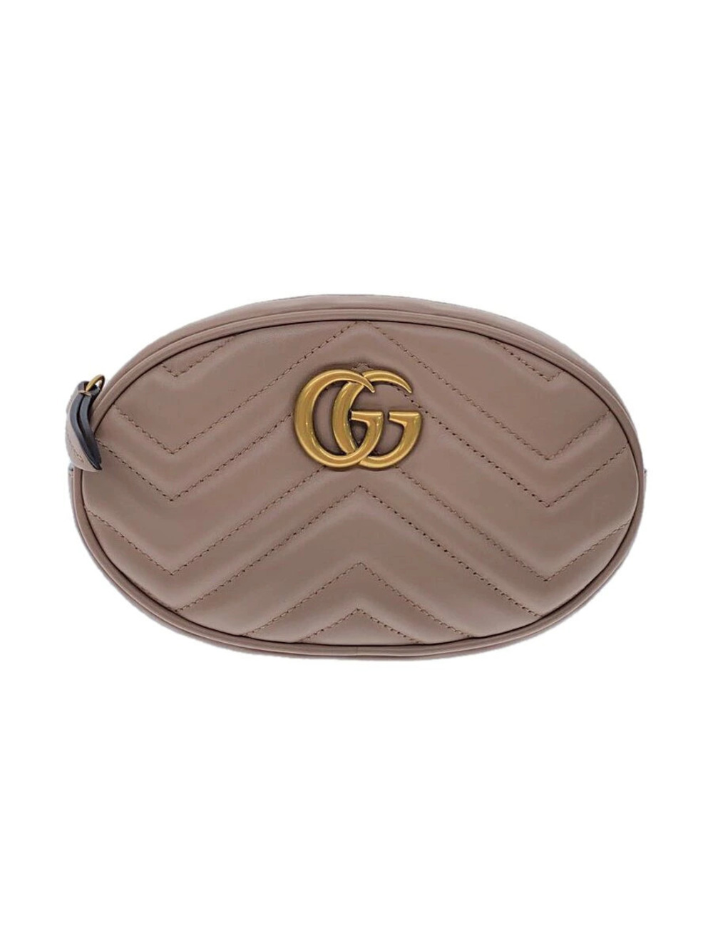 Gucci Waist Belt Crossbody Bag Cowhide Leather Pink Marmont Body